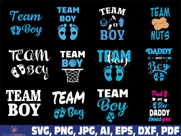 Download Team Boy Gender Reveal, Baby Announcement - Baby announcement Collection