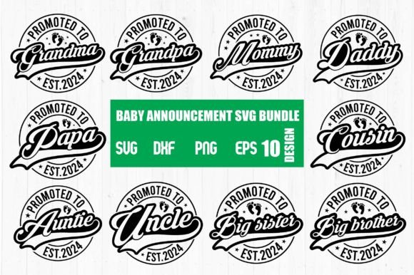 Download Baby Announcement SVG Bundle - Baby announcement Collection