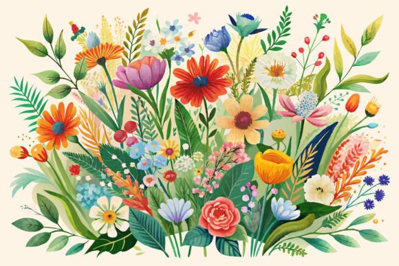 Download Boho Watercolor Wildflowers - Premium Resources